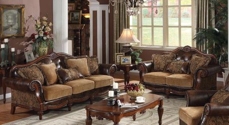 Traditional Sofa and Loveseat @Elegant Furniture