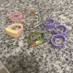 Assorted Acrylic Rings 