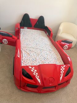 Cama base de forma de carro en size Twin