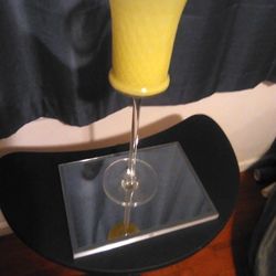 Tall Vintage Mid Century Italian Opaline Glass Vase