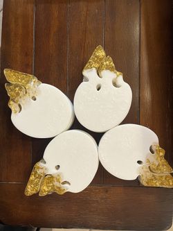 4 Piece Set resign Skulls. Coasters 