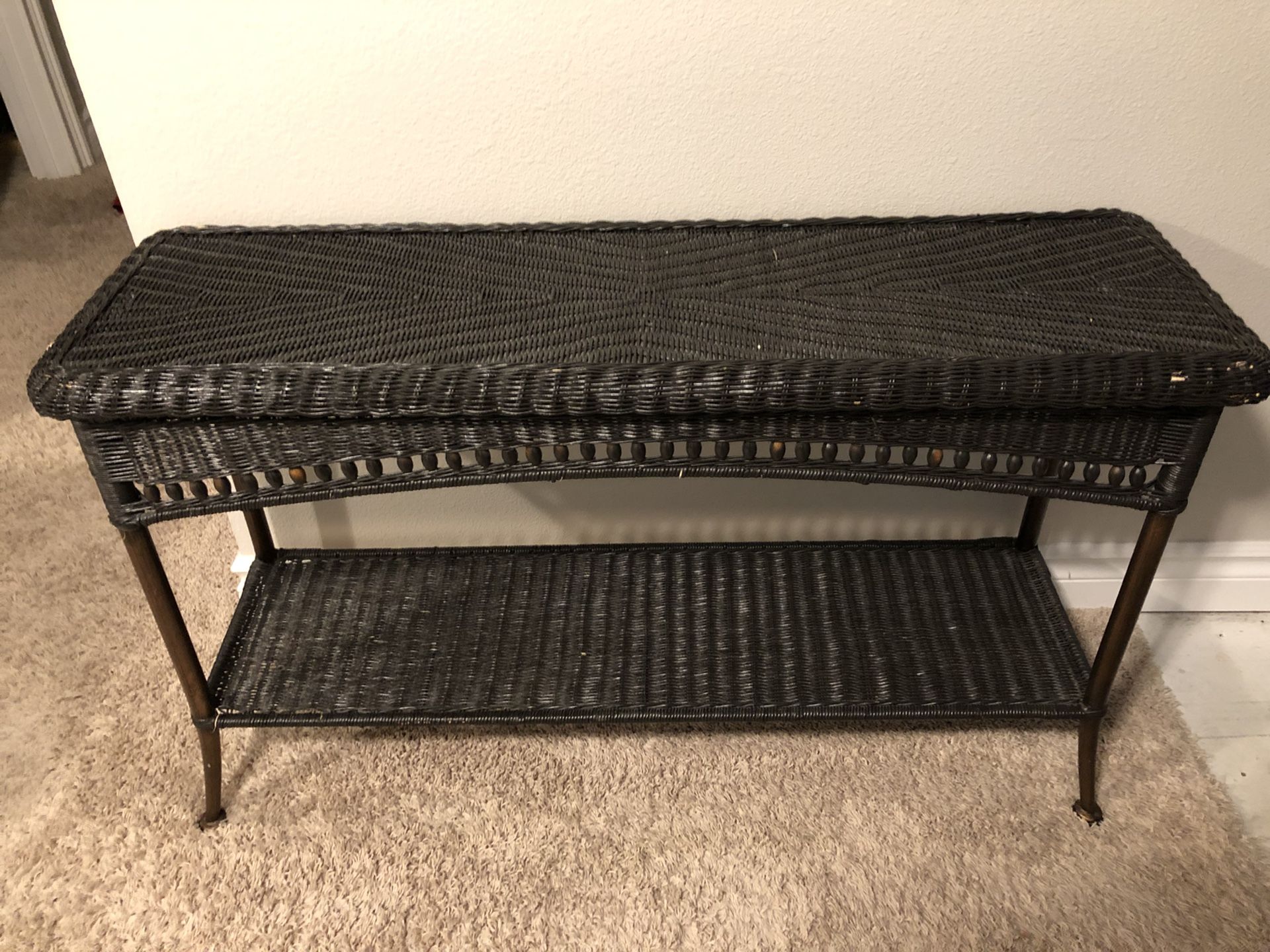 Pier 1 Wicker Sofa Table