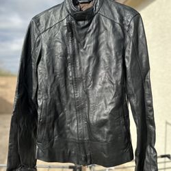 Men’s Leather Jacket, Designer, New, Size Small