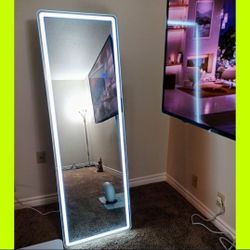 NEW MODERN 64"x 21" BACK LIT FULL LENGTH LED MIRROR. Perfect Size. Embedded Power/Control Button. 3 White Light Temperature. Dimmable