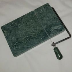 Vintage  Green Marble Cheese Slicer