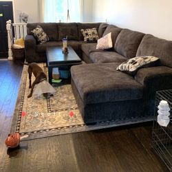 ❗Ballinasloe Smoke Sectional Oversized 🛋️Ashley Brand New 