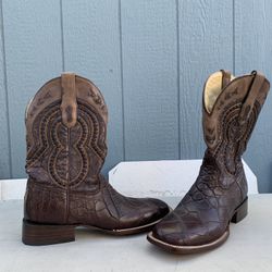 Corral Chocolate Alligator Western Cowboy Boots Men’s Size 9.5D