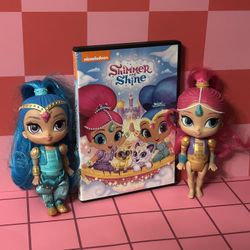 Shimmer Shine Dolls & DVD 