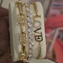 Bracelets (Fine Jewerly 4 Layers of Gold 18k)