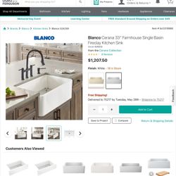 Blanco Cerena 33” Farmhouse Single 