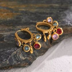 Stainless Steel Earrings Hoop 