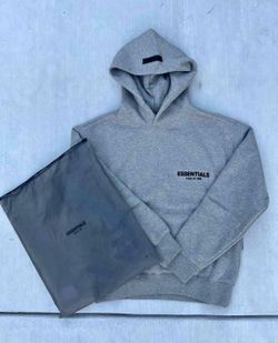 Essentials hoodie dark outmeal