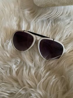 White green red sunglasses