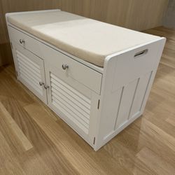 Entryway Bench Storage - Shoes And Drawers 