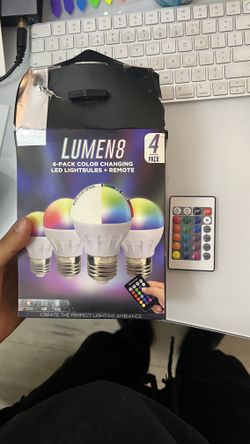 Lumen8 RGB LED Bulbs + Remote