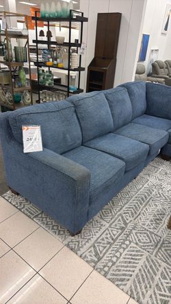 Large blue sectional