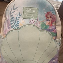 Loungefly Disney The Little Mermaid Shell Mini Backpack