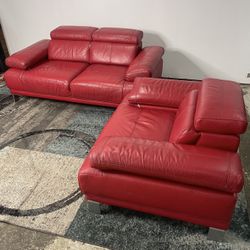 Leather Couch Set Free Delivery Sofa Loveseat Accent Chair