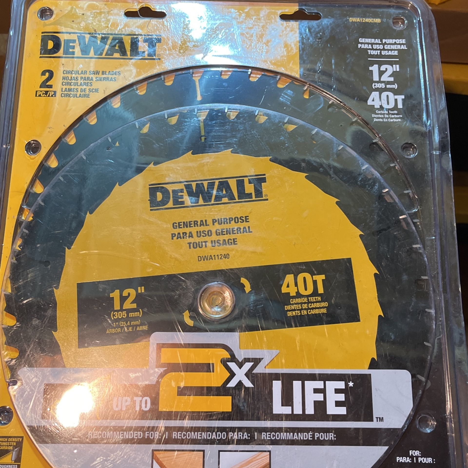 12” Dewalt Circular Saw Blades