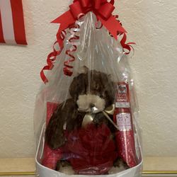 Mother’s Day Gift Basket You’re The One Gift  Set With Brown Bear
