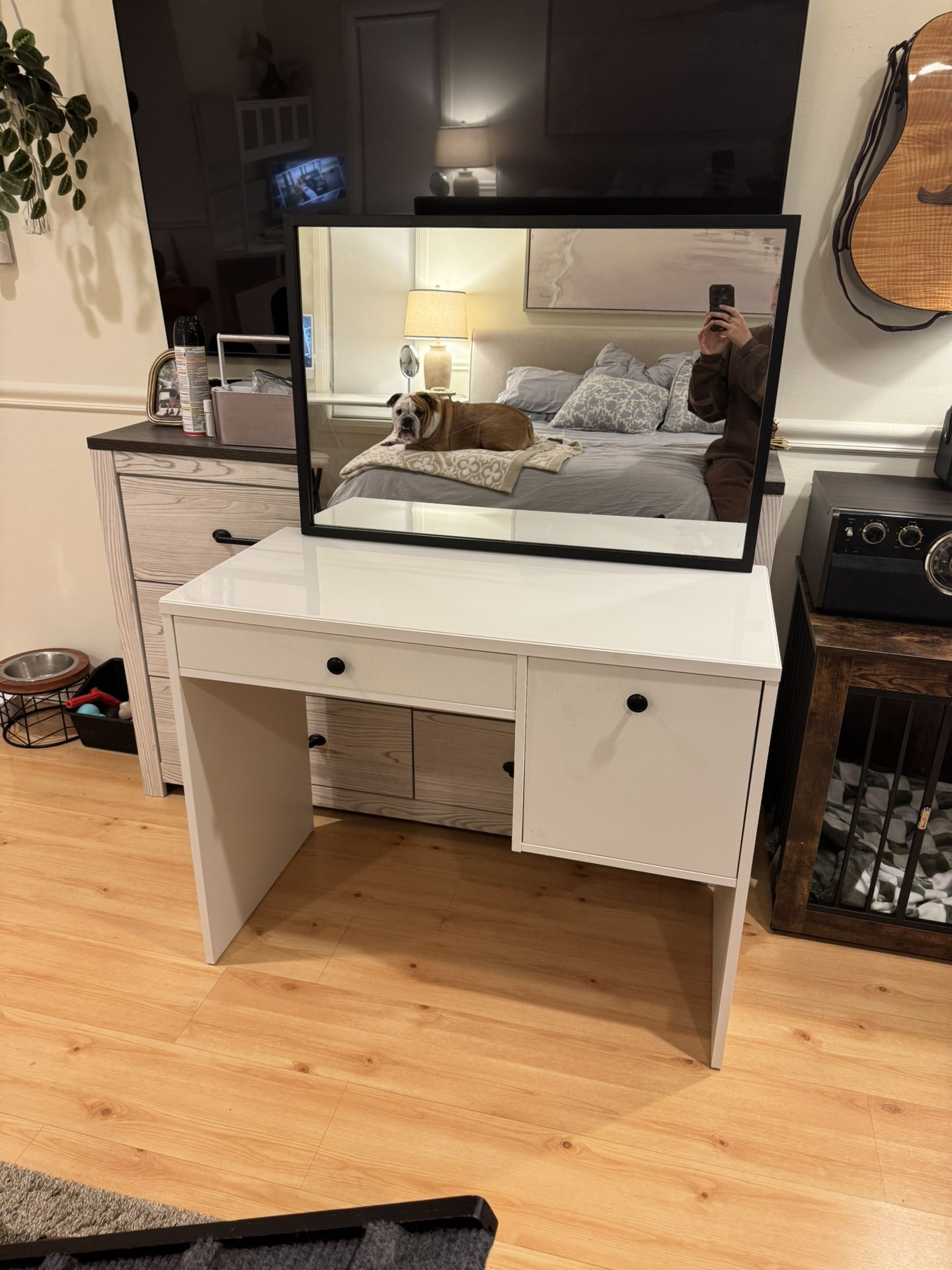 vanity desk & mirror