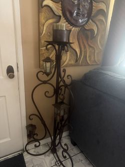 Rustic Tall Candle Holder