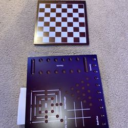 Chess and checkers game board