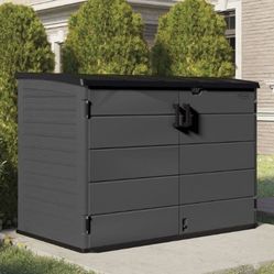 Stow-Away 4 ft. W x 6 ft. D Plastic Resin Horizontal Storage Shed