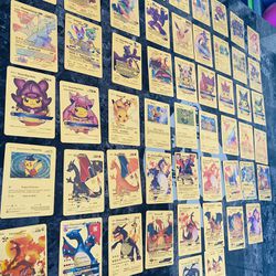 Gold Foil Pokémon Cards! Open To Offers. First Come First Serve