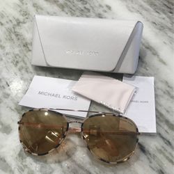 Micheal Kor Mirror Bronze Rose Gold Sun Glasses