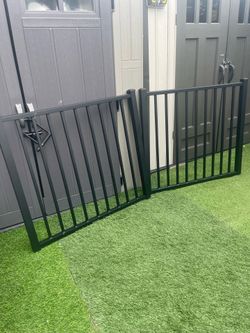 New aluminum gate size.  Each is w 47 h42    2 pices $120