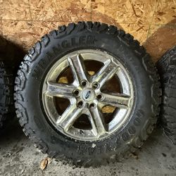 18” OEM chrome F-150 Wheels/Tires