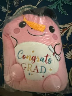 Congrats Grad Pink Plush Stuffed Toy