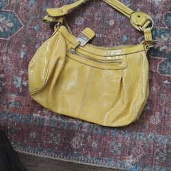 Nine West Yellow Vintage Bag 