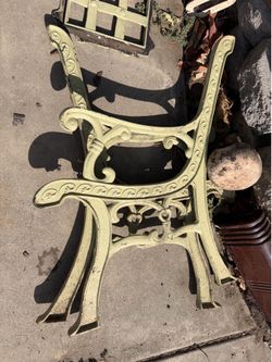 Cast iron bench