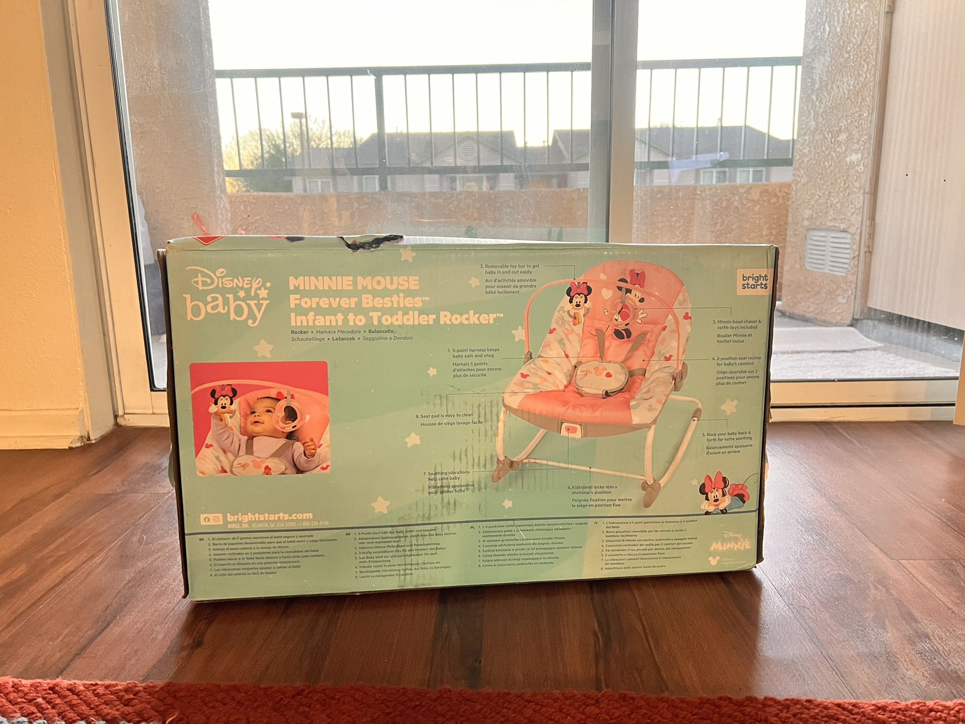 Disney Baby Minnie Mouse Forever Besties Infant To Toddler Rocker