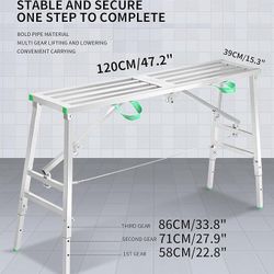 Scaffolding Platform Scaffold Drywall Bench Adjustable Work Platform Height Work Bench Work Platforms andamios Folding Portable Scaffolding Aluminum A