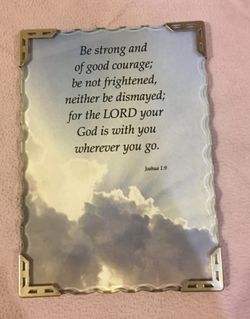 Beautiful Joshua 1:9 Framed Picture!! 