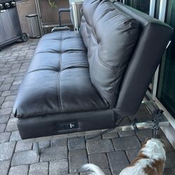 Leather Futon With Ottoman 