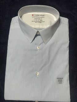Brand New CALVIN KLEIN DRESS SHIRT EXTRA SLIM FIT MEDIUM 15-15½ 32/33