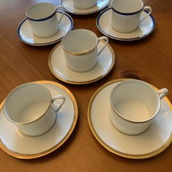 6 Quality Cups And Saucers 
