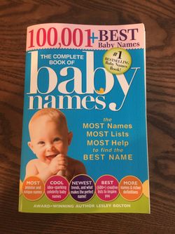 The Complete Book of Baby Names - MINT CONDITION