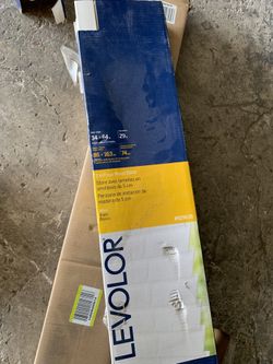 Levolor 2in faux wood blinds 31.5x64