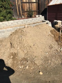 If anyone wants the dirt, It’s free We working at El Cajon