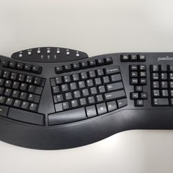 Perixx Periboard-612 Wireless Dual Mode Ergonomic Split Keyboard Black 