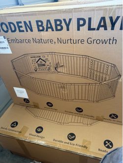 Wooden playpen 10 panels