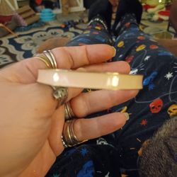 Cream Colored Bangle Bracelet 