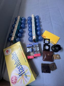 Camera Flash Bulbs And Film Tool.
