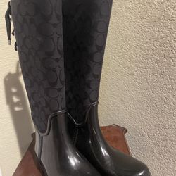 COACH RAIN BOOTS