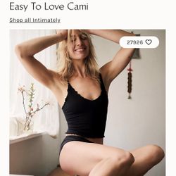 FREE PEOPLE INTIMATES EASY TO LOVE CAMI 